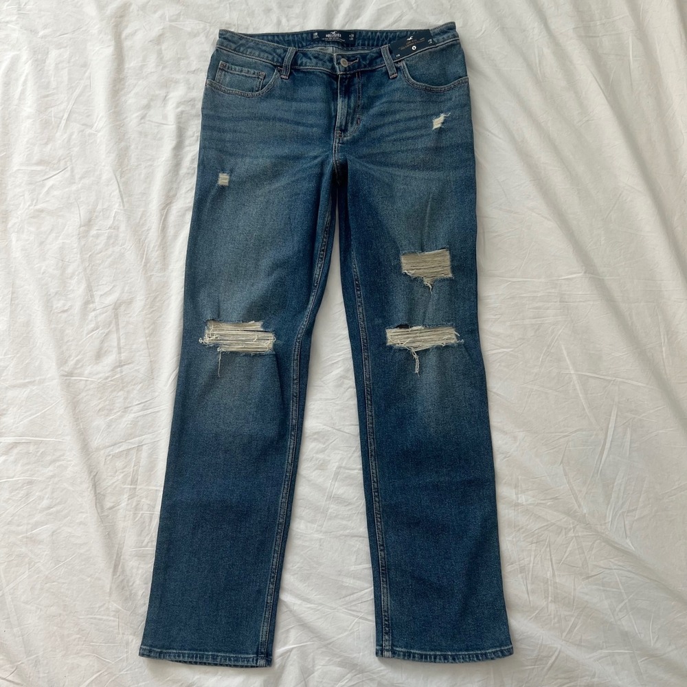 hollister low rise 90s vintage straight leg jeans